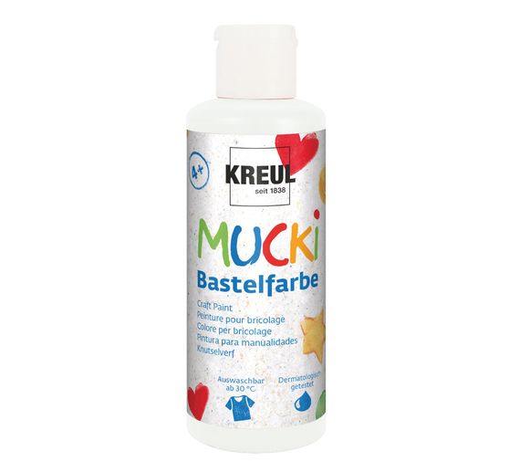 MUCKI Knutselverf, Set van 6 80 ml