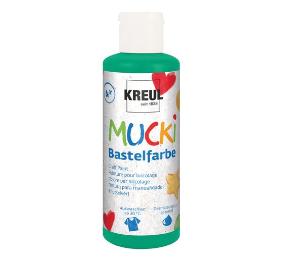 MUCKI Knutselverf, Set van 6 80 ml