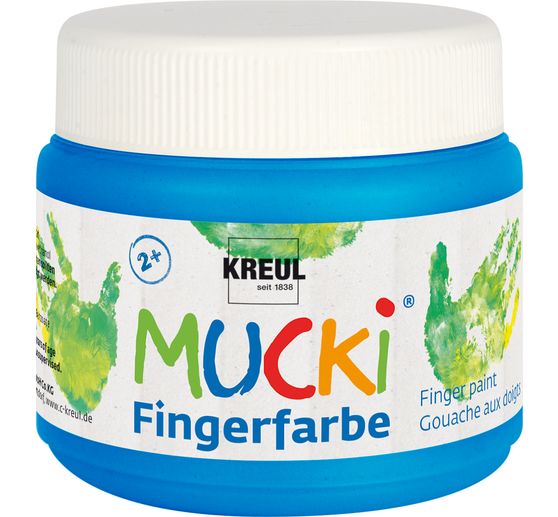 MUCKI Vingerverf, set van 6, 150 ml per stuk