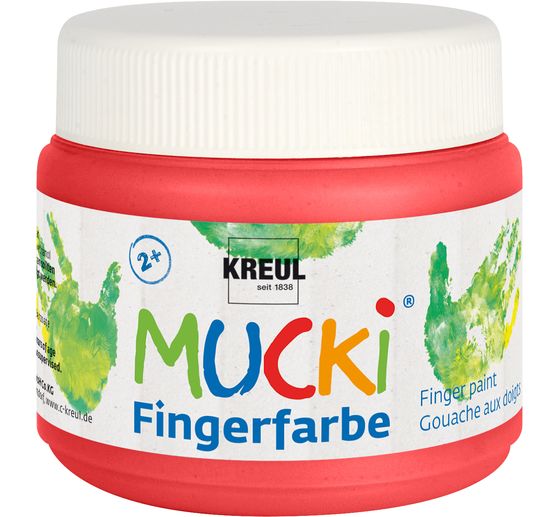MUCKI Vingerverf, set van 6, 150 ml per stuk