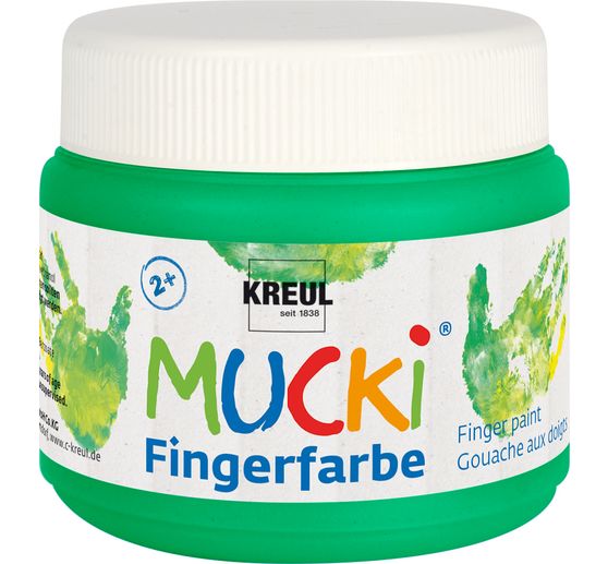 MUCKI Vingerverf, set van 6, 150 ml per stuk