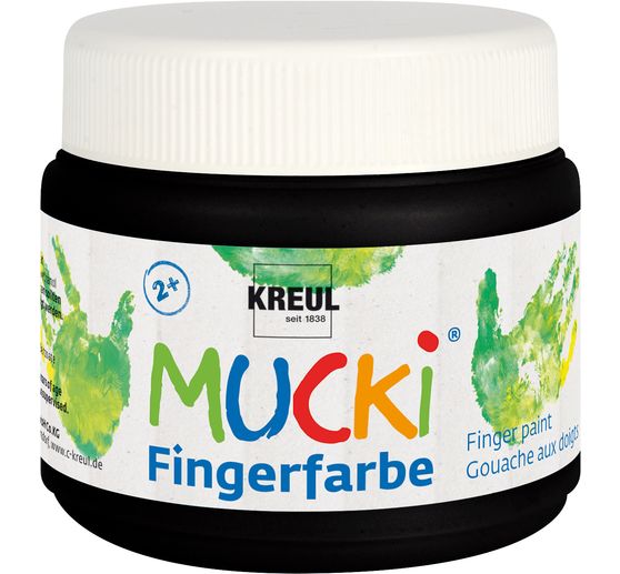 MUCKI Vingerverf, set van 6, 150 ml per stuk