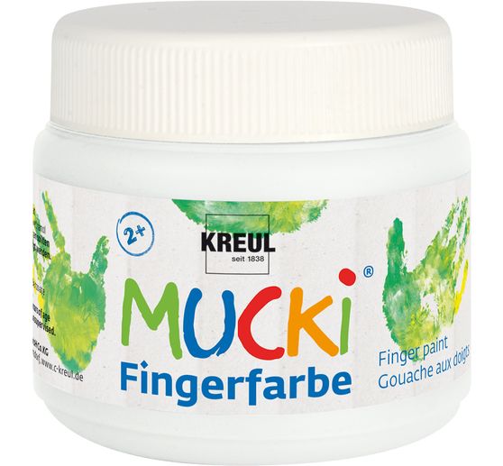 MUCKI Vingerverf, set van 6, 150 ml per stuk