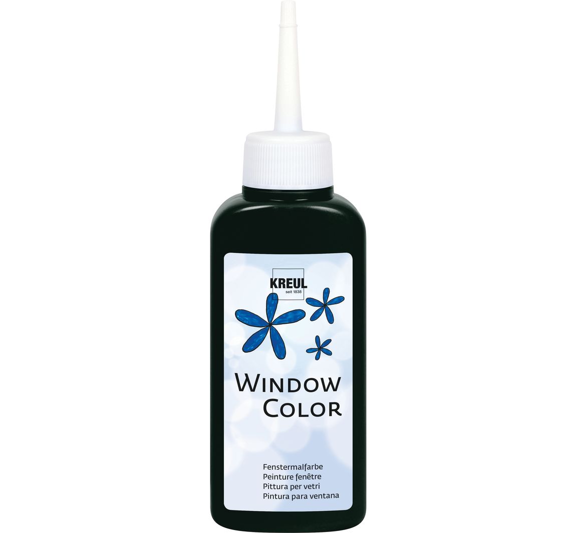 Kreul Window Color, 80 ml - Zwart