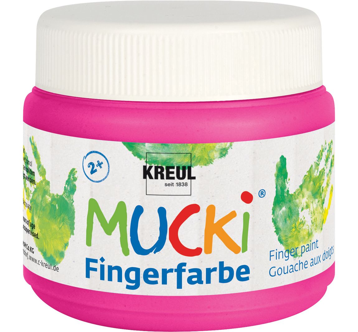 MUCKI Vingerverf, 150 ml - Rozig