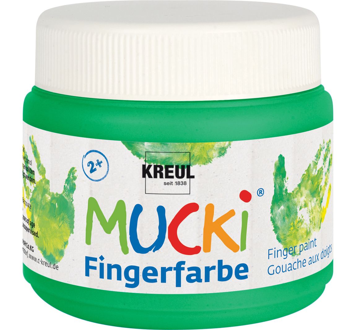 MUCKI Vingerverf, 150 ml - Groen