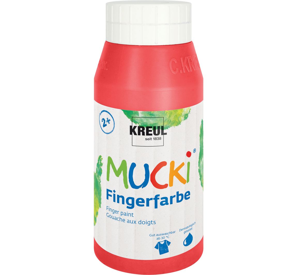MUCKI Vingerverf, 750 ml - Rood