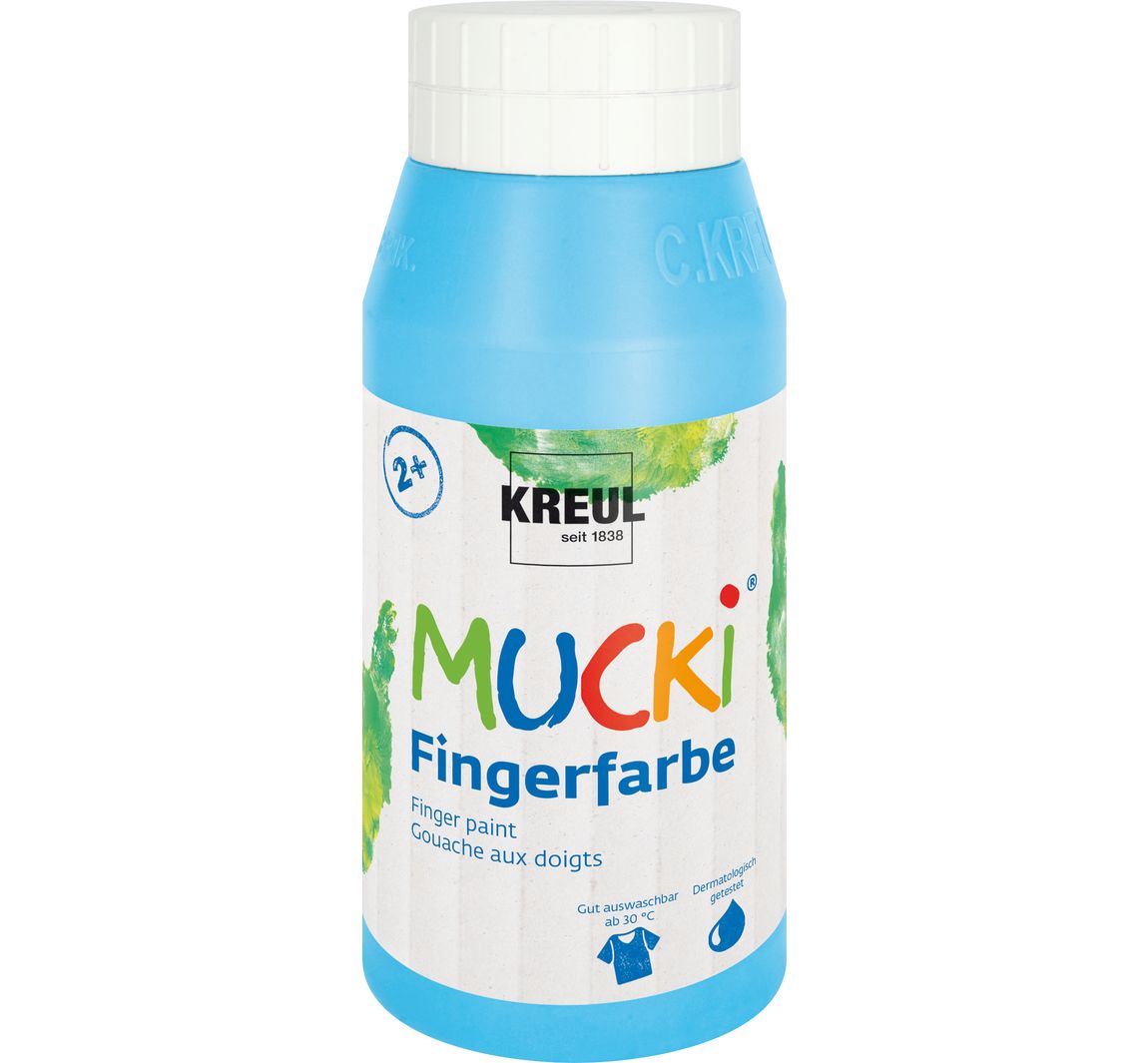 MUCKI Vingerverf, 750 ml - Lichtblauw