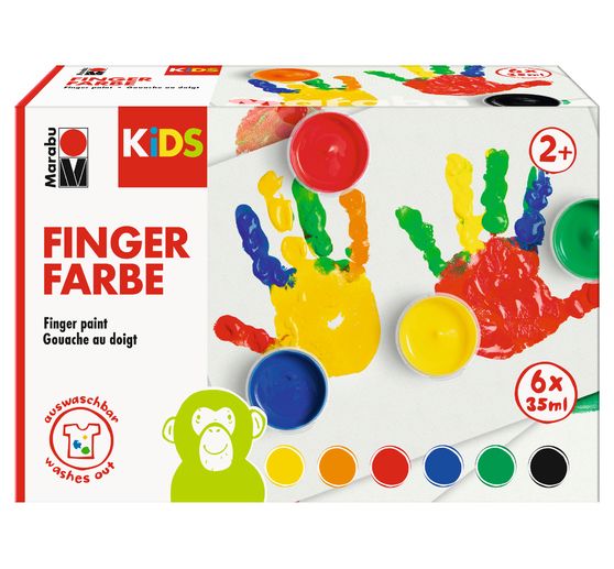 Marabu KIDS VINGERVERF 6 SET