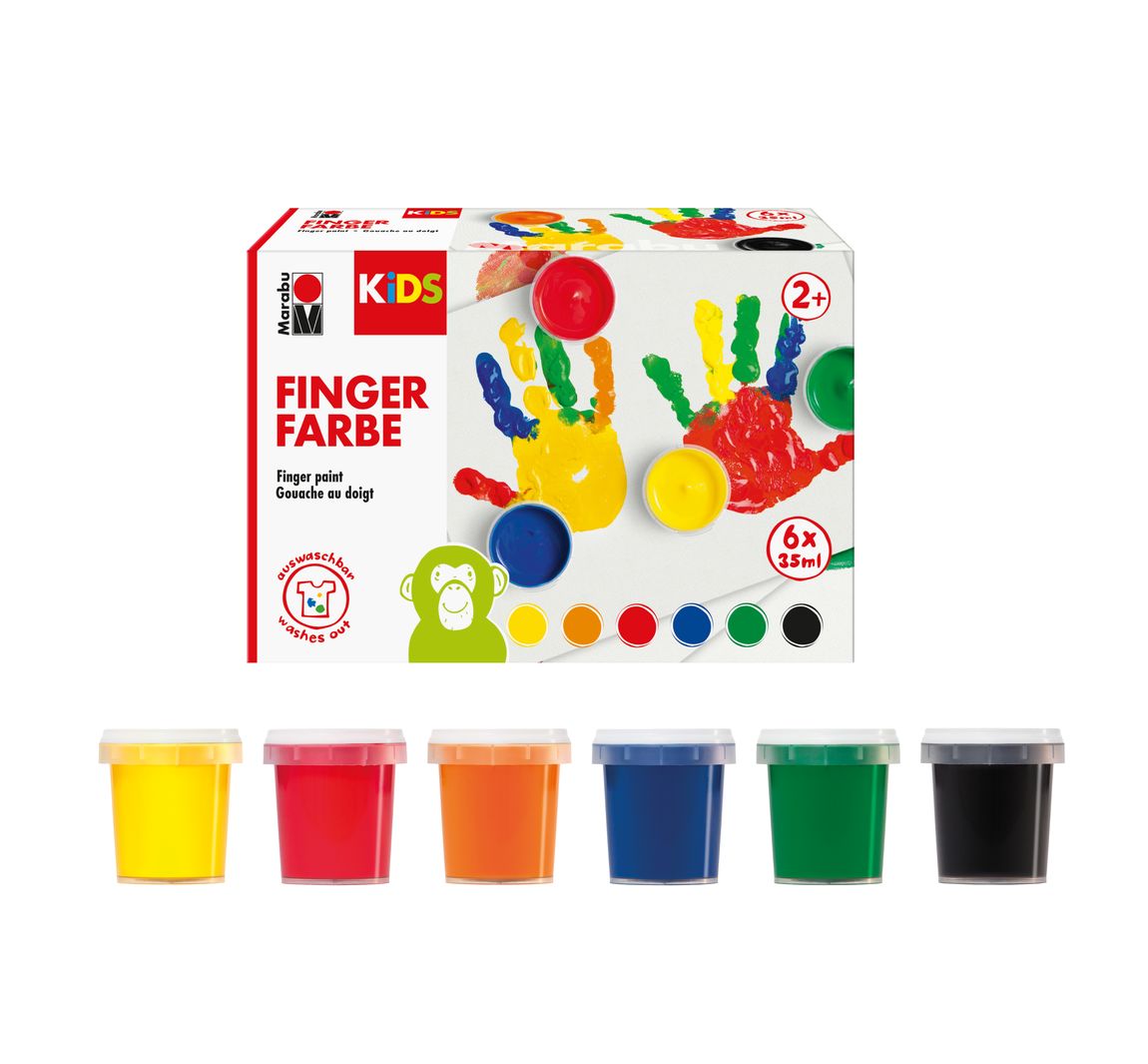 Marabu KIDS VINGERVERF 6 SET