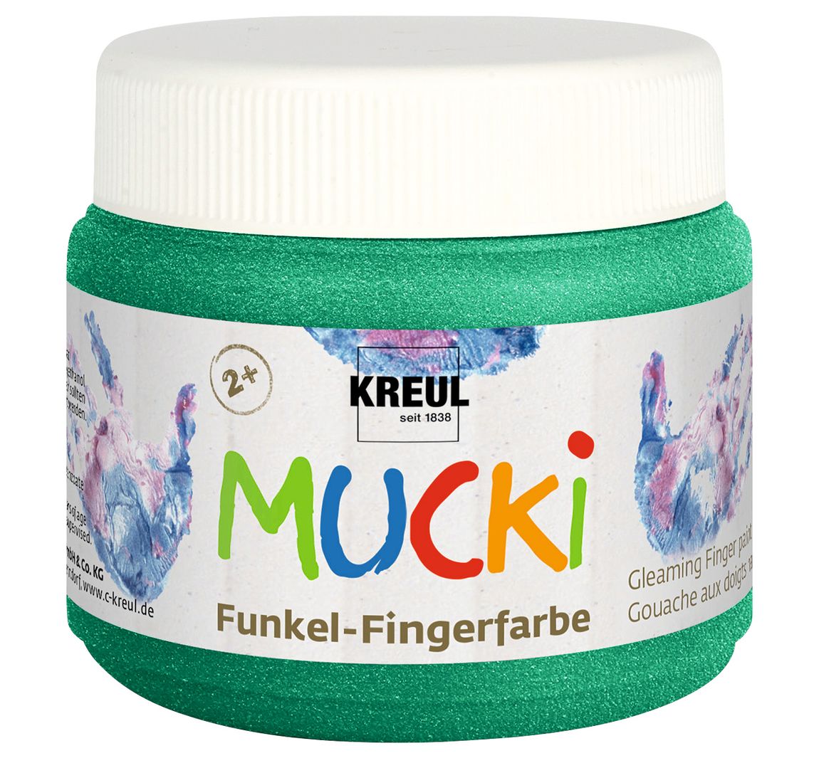 MUCKI Sparkle-Vingerverf - Smaragdgroen