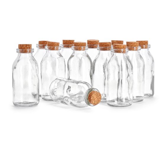 VBS Glass bottles "Minis", 12 pcs