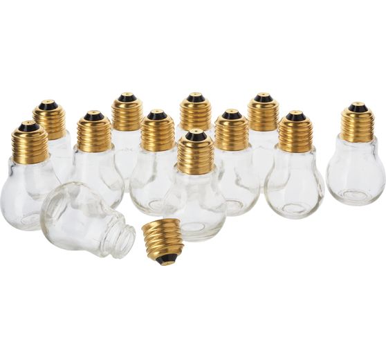 VBS Decorative light bulbs, 12 pcs., screw-on
