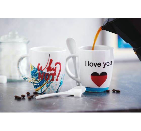 VBS Beker met lepel, 2 stuks