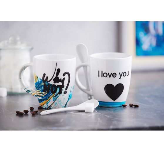 VBS Beker met lepel, 2 stuks