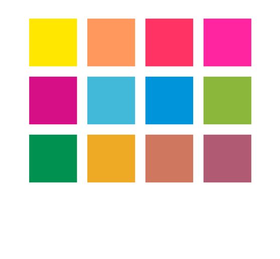Blackboard chalk, 12 pieces, coloured