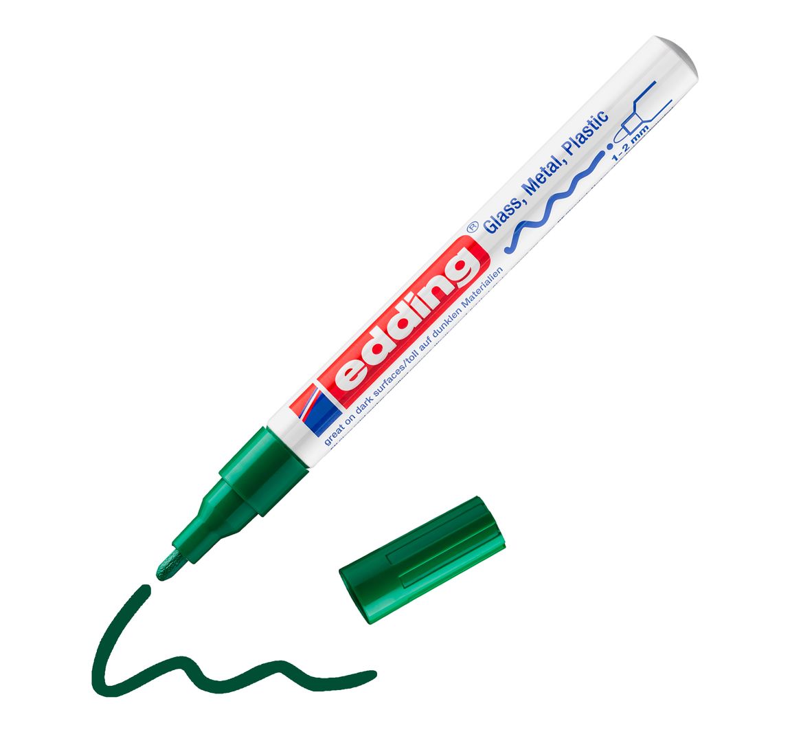 edding 751 "Glanslak-Marker" - Groen