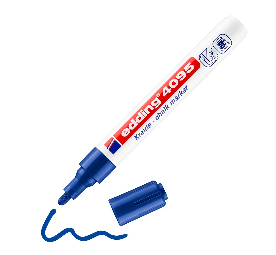 edding 4095 "Krijtmarker" - Blauw