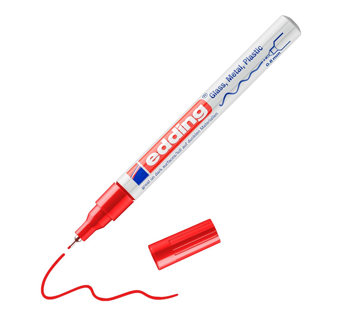 edding 780 "Gloss paint marker" - Rood