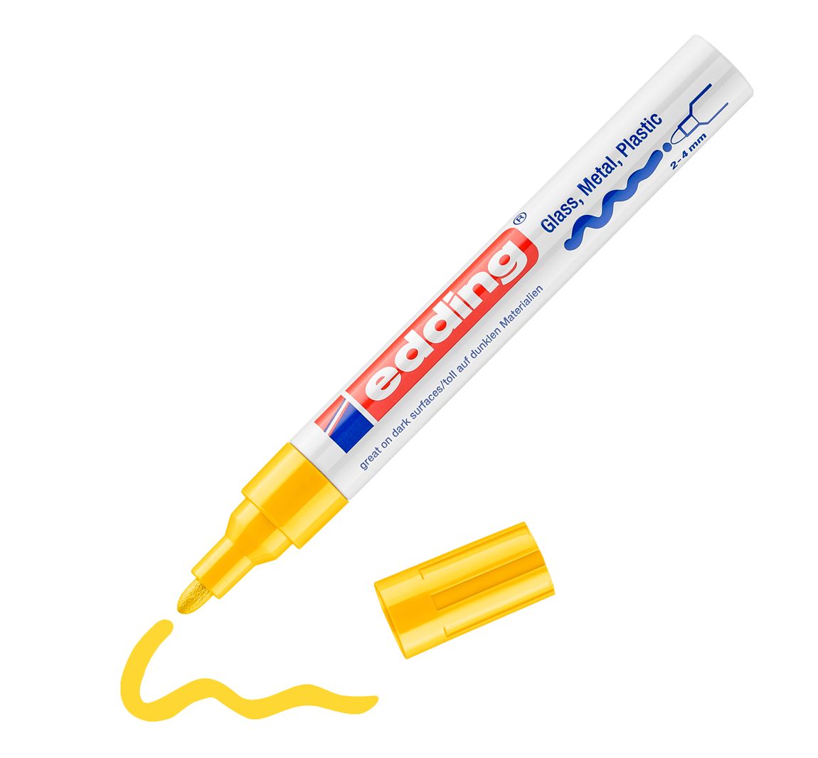 edding 750 "Glanslak-Marker" - Geel
