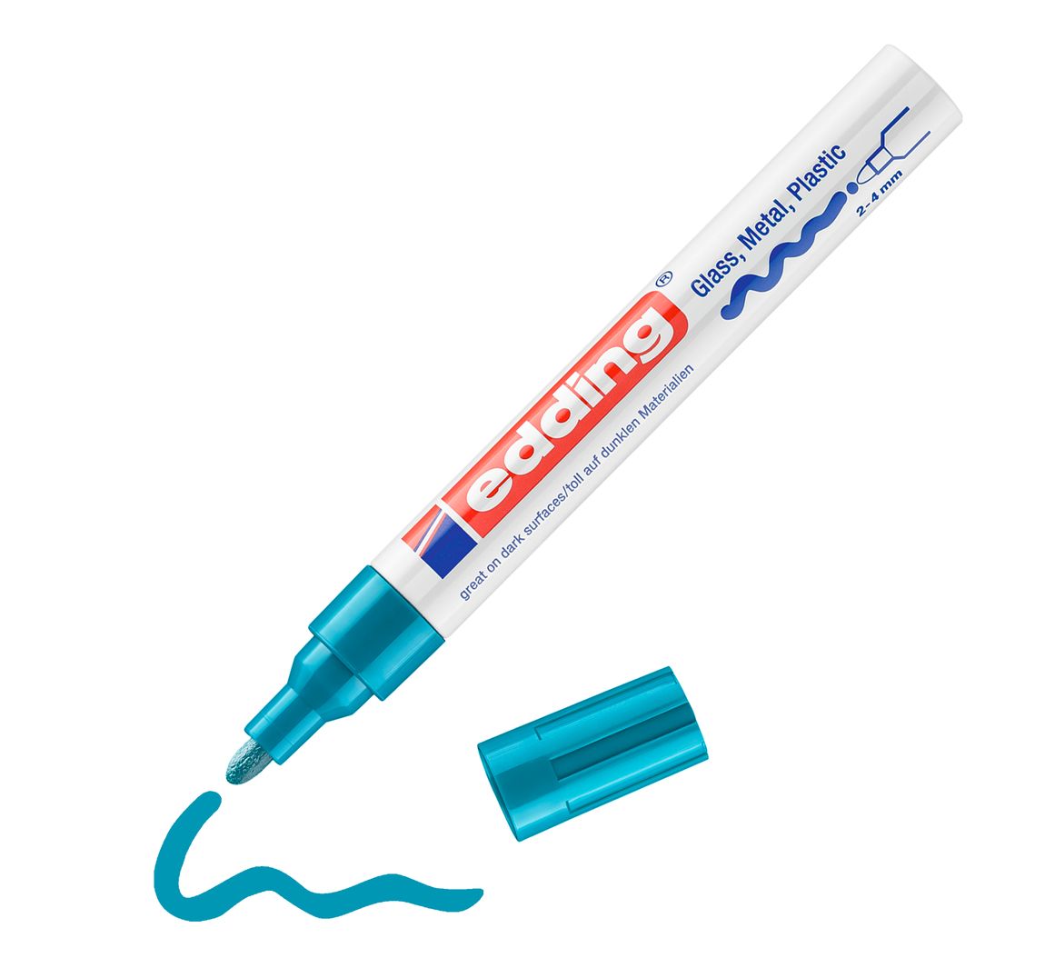 edding 750 "Glanslak-Marker" - Lichtblauw