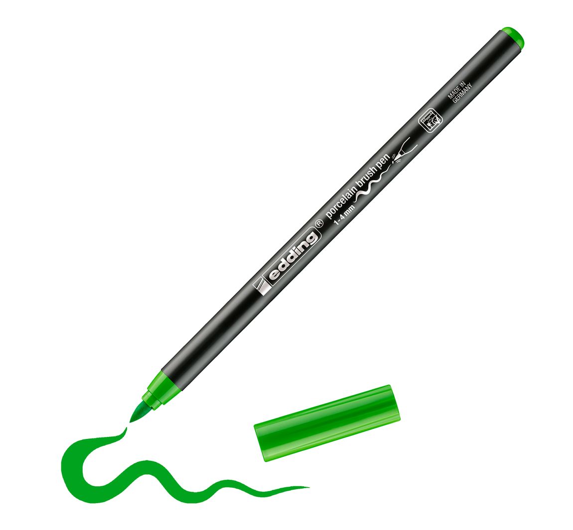 edding 4200 Porselein penseelpen - Lichtgroen