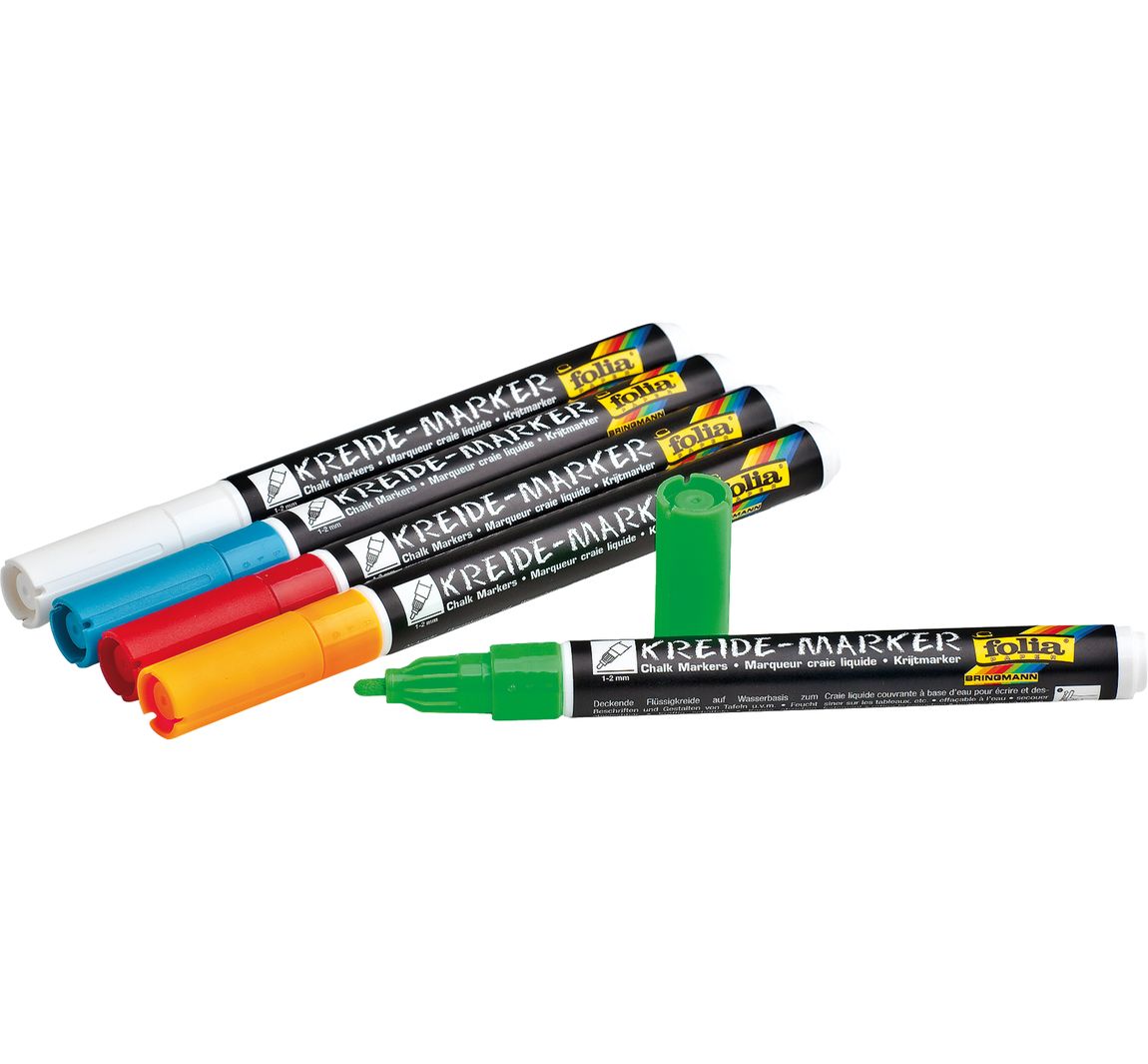 Krijtmarker, set van 5