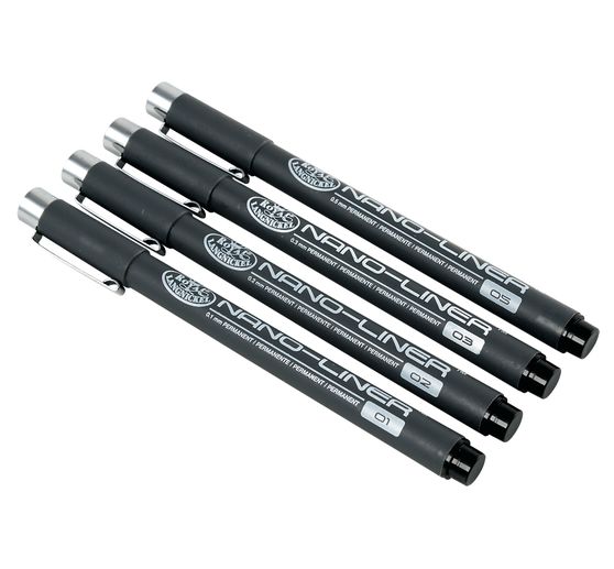 Fineliners Pennen "Nano-Liner", set van 4