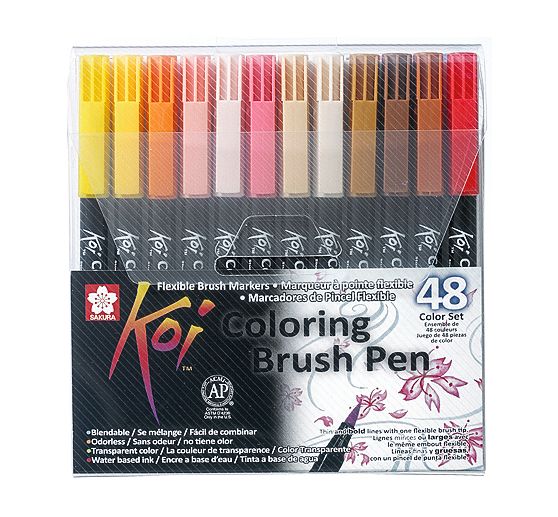Brush pen Koi Coloring Brush set, 48 colours