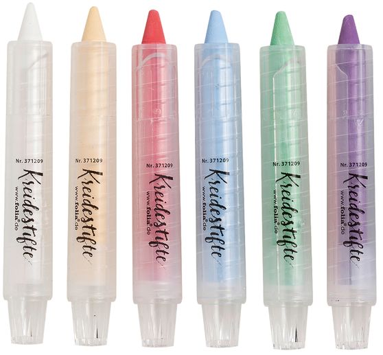 Chalk pencils, assorted colours