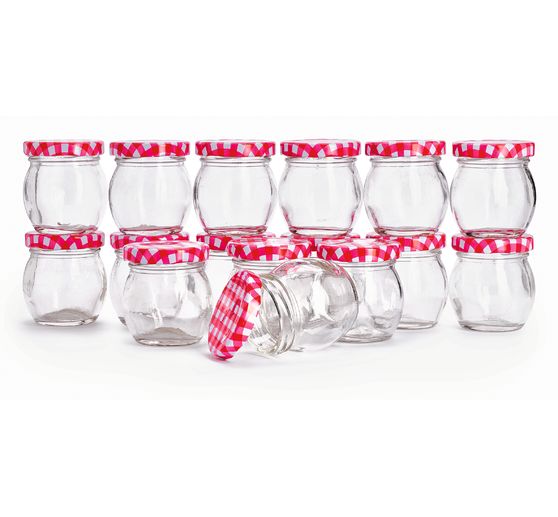 VBS Glasses with screw cap "Bulbous", 16 pieces