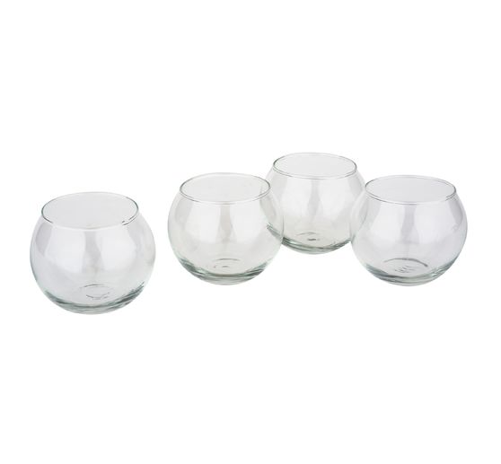 VBS Theelicht pot "Bowl", Ø 6,7 cm, 4 stuks