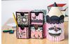 Stitching box, paper mache