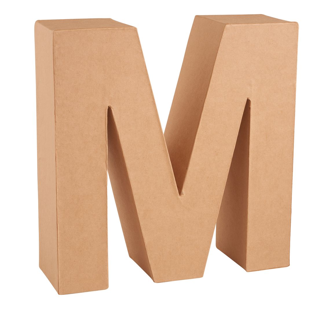 Kartonnen brief - Letter "M"