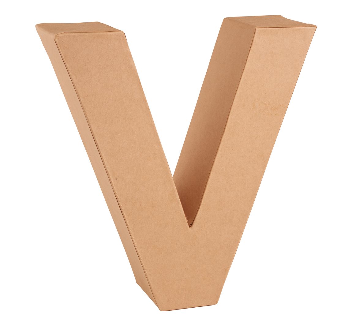 Kartonnen brief - Letter "V"