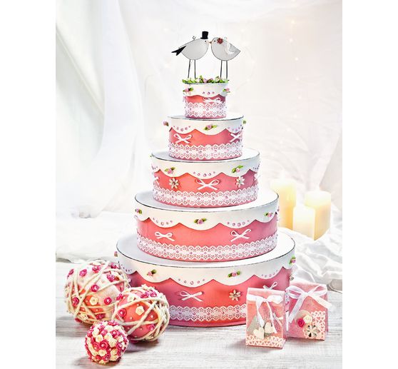 Box set "Cake", set of 5, papier-mâché