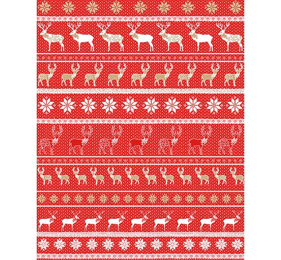 Décopatch paper "Nordic Red-White"