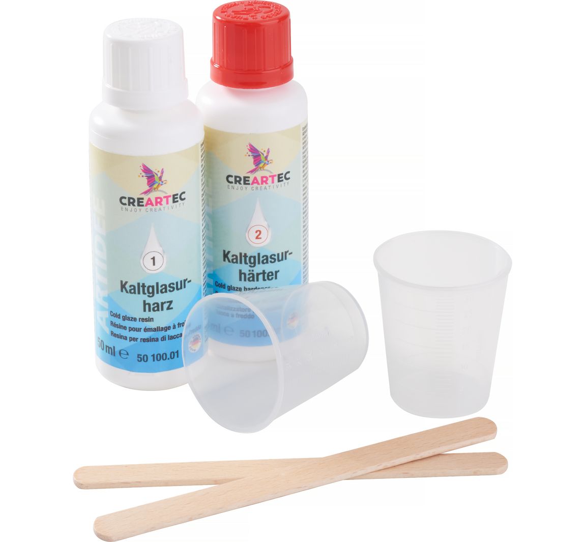 Koud glazuur set, 100 ml
