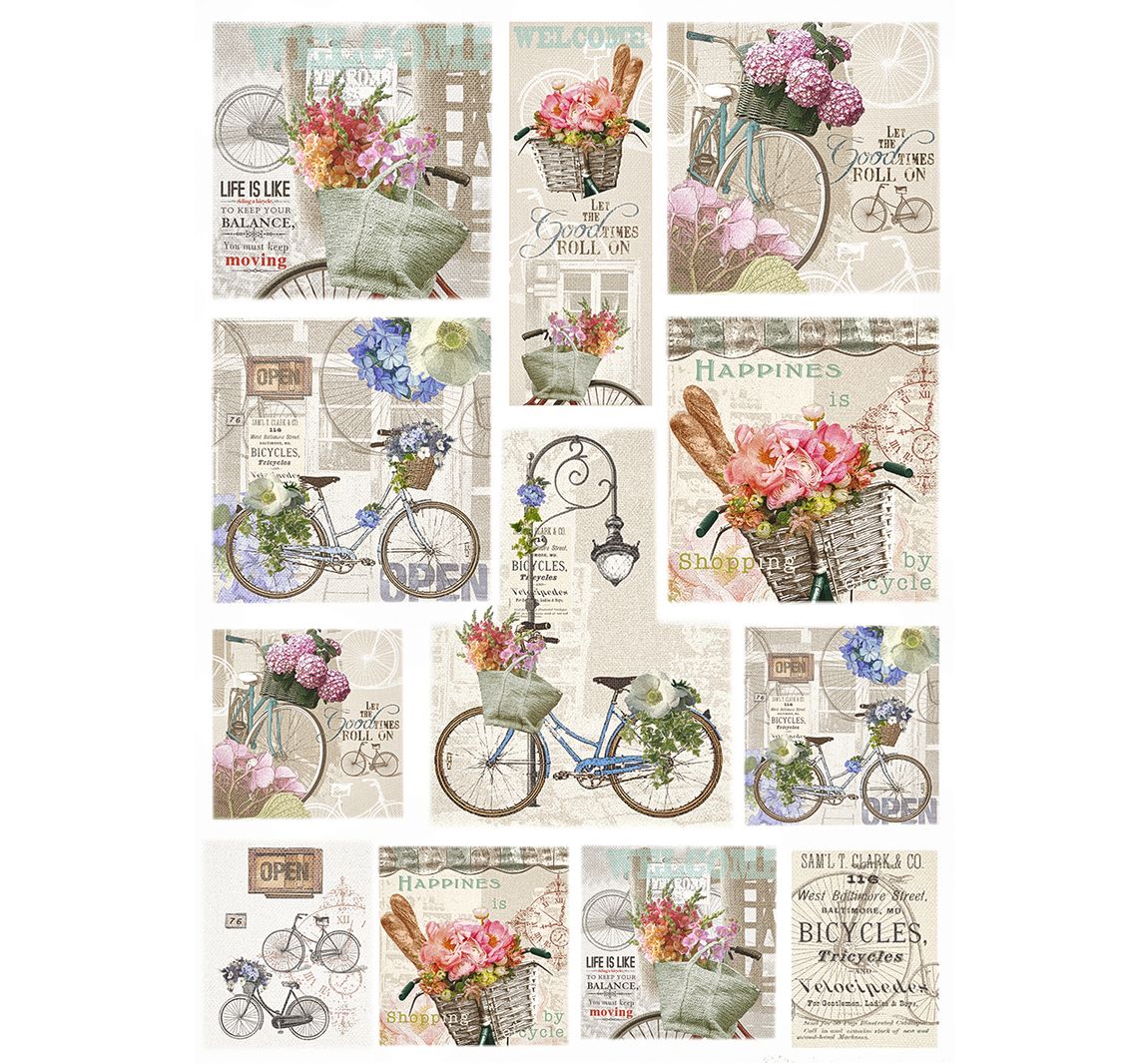 Motief strozijde "Fiets"