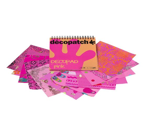 Décopatch paper pad "Decopad Pink"