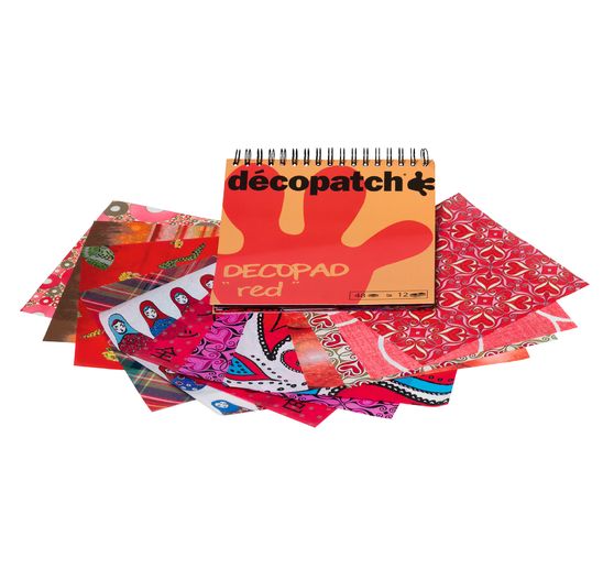 Décopatchpapier "Decopad Red"