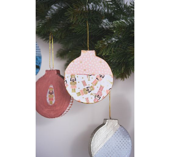 VBS Decoratieve hanger "Kerstballen", plat