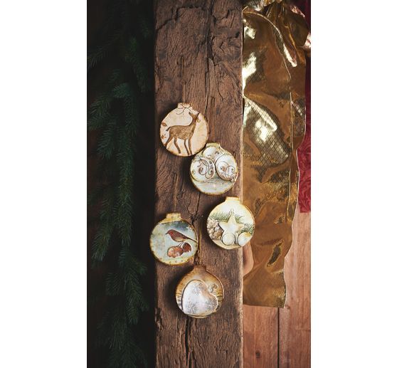 VBS Decoratieve hanger "Kerstballen", plat