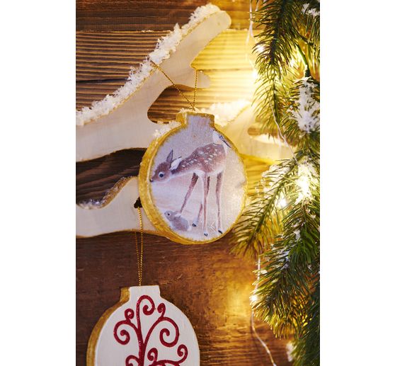 VBS Decoratieve hanger "Kerstballen", plat