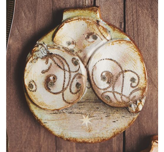 VBS Decoratieve hanger "Kerstballen", plat