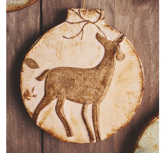 VBS Decoratieve hanger "Kerstballen", plat