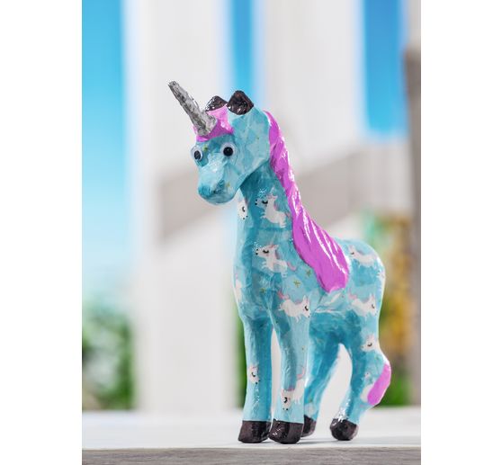 Unicorn, papier-mâché