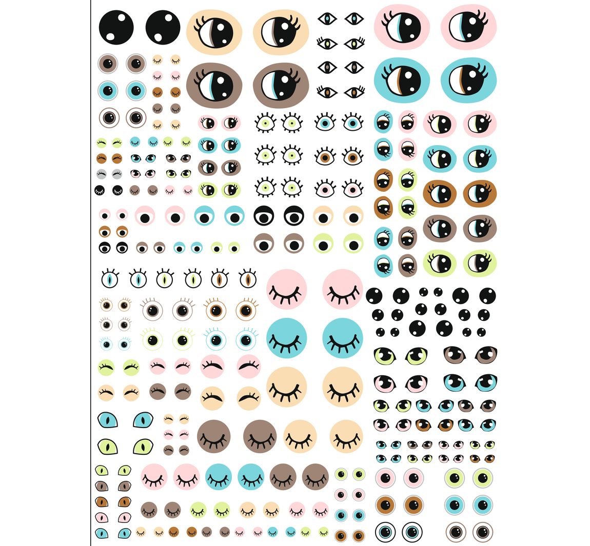 Décopatch papier "Ogen-Pastel"