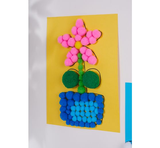 VBS Pompoms "Kleuren & maten mix", 1.000 stuks