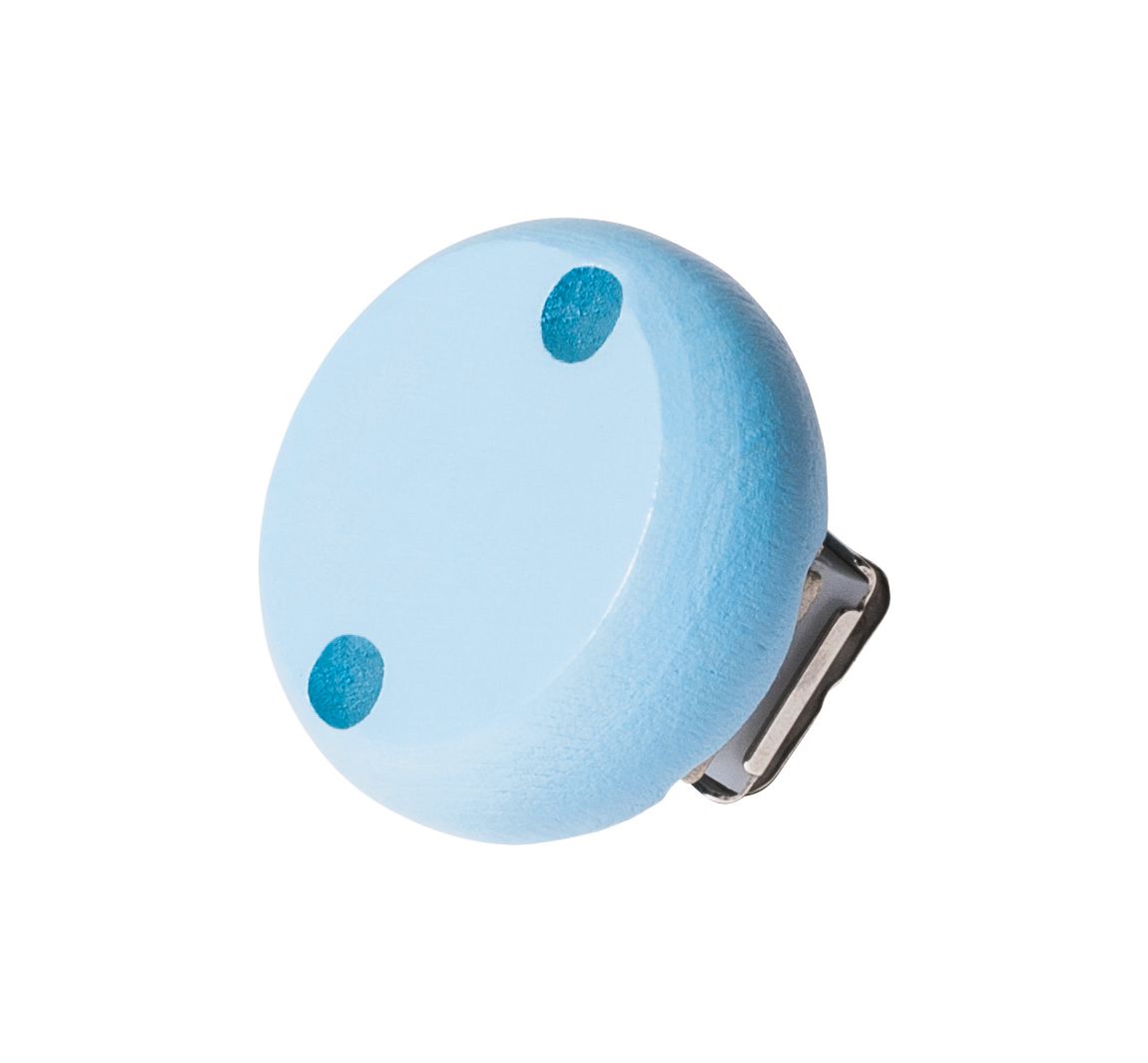 Dummy kettingen houten clip - Pastel-Blauw